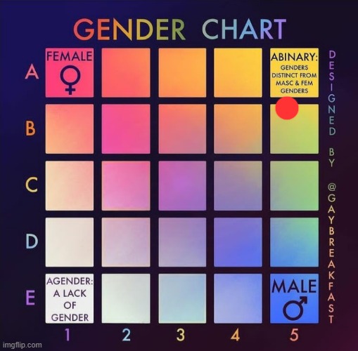 lowkay, bored af | image tagged in gender chart | made w/ Imgflip meme maker