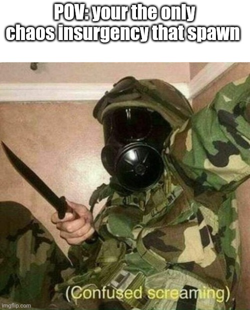 The same thing but more stuff |  POV: your the only chaos insurgency that spawn | image tagged in scp,funny green men,chaos insurgency | made w/ Imgflip meme maker