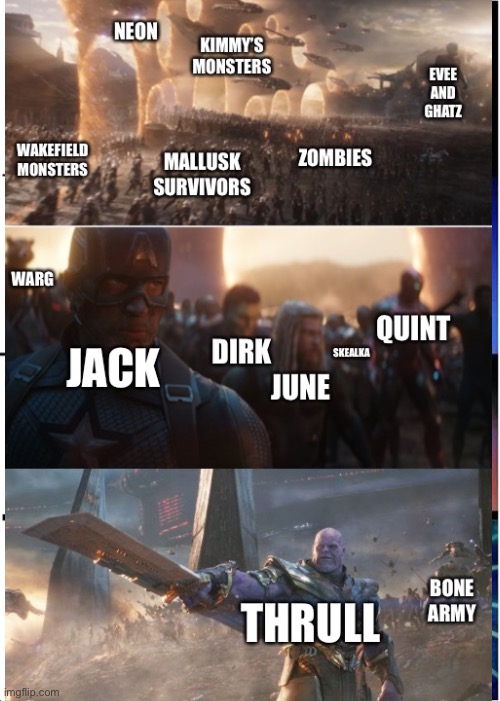 My fellow bookworms who’ve been reading Last Kids On Earth since age 11, we know this is how it’s gonna end! | image tagged in books | made w/ Imgflip meme maker