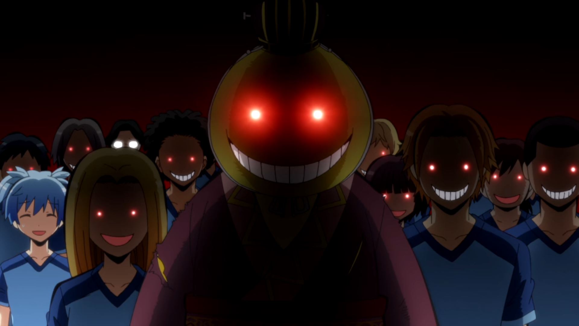 High Quality Assassination Classroom Red Eyes Blank Meme Template