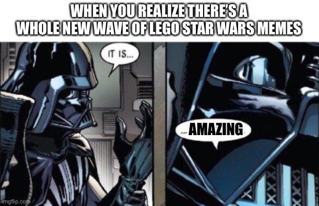 It Is Acceptable | WHEN YOU REALIZE THERE’S A WHOLE NEW WAVE OF LEGO STAR WARS MEMES; AMAZING | image tagged in it is acceptable | made w/ Imgflip meme maker
