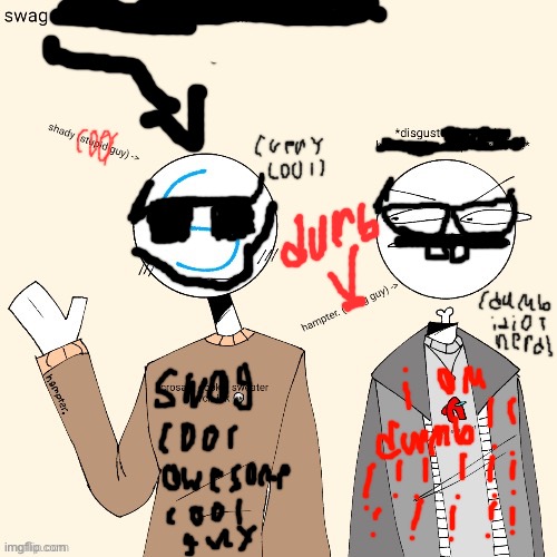 Vandalizing people’s drawings | made w/ Imgflip meme maker