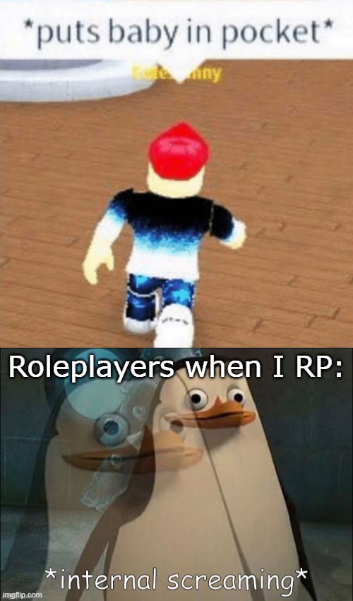Best RP ever! | Roleplayers when I RP: | image tagged in private internal screaming,memes,fun,funny,roblox,bige-made-this | made w/ Imgflip meme maker