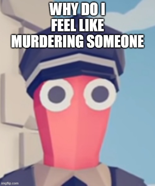TABS Stare | WHY DO I FEEL LIKE MURDERING SOMEONE | image tagged in tabs stare | made w/ Imgflip meme maker