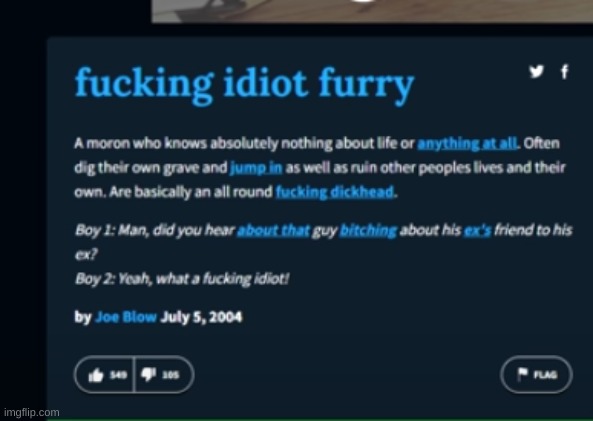 urban dictionary (sorry to furrys that see this(not rly) | made w/ Imgflip meme maker
