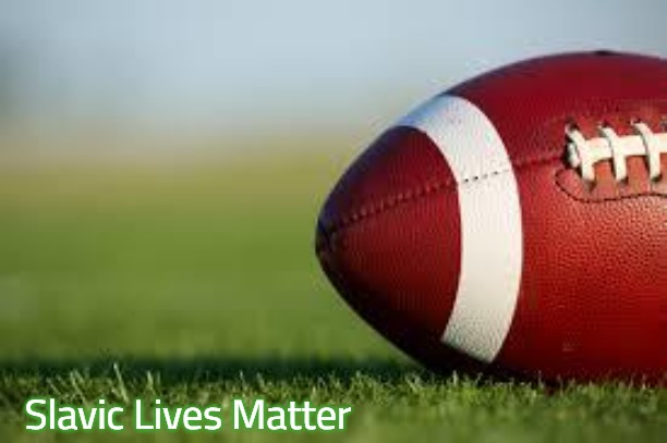 football field | Slavic Lives Matter | image tagged in football field,slavic lives matter | made w/ Imgflip meme maker