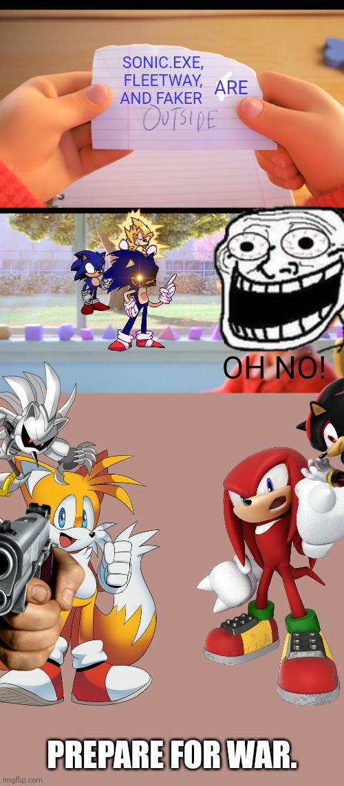 YOU CAN'T RUN Sonic.exe VS Fleetway Sonic