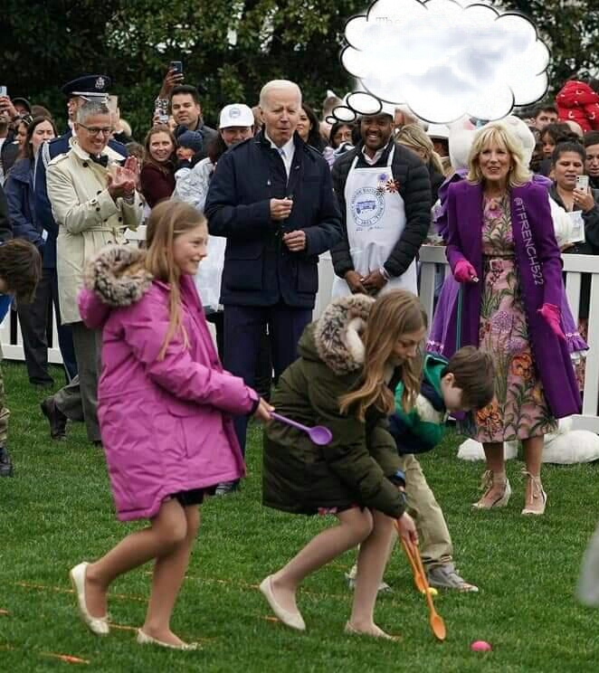 Joe Biden ogling children Blank Meme Template