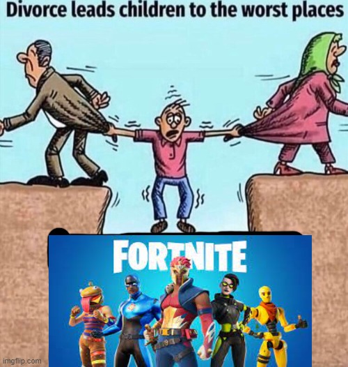 fardknife | image tagged in divorce leads children to the worst places | made w/ Imgflip meme maker