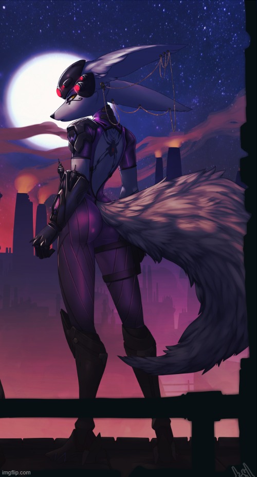 By atryl | image tagged in furry,overwatch,femboy,hot,dat ass,widowmaker | made w/ Imgflip meme maker