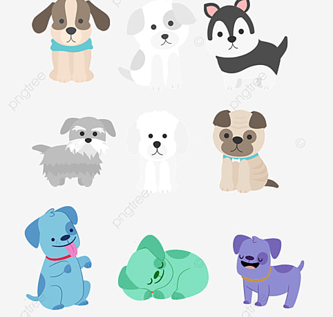High Quality Vector dogs red dogs Blank Meme Template
