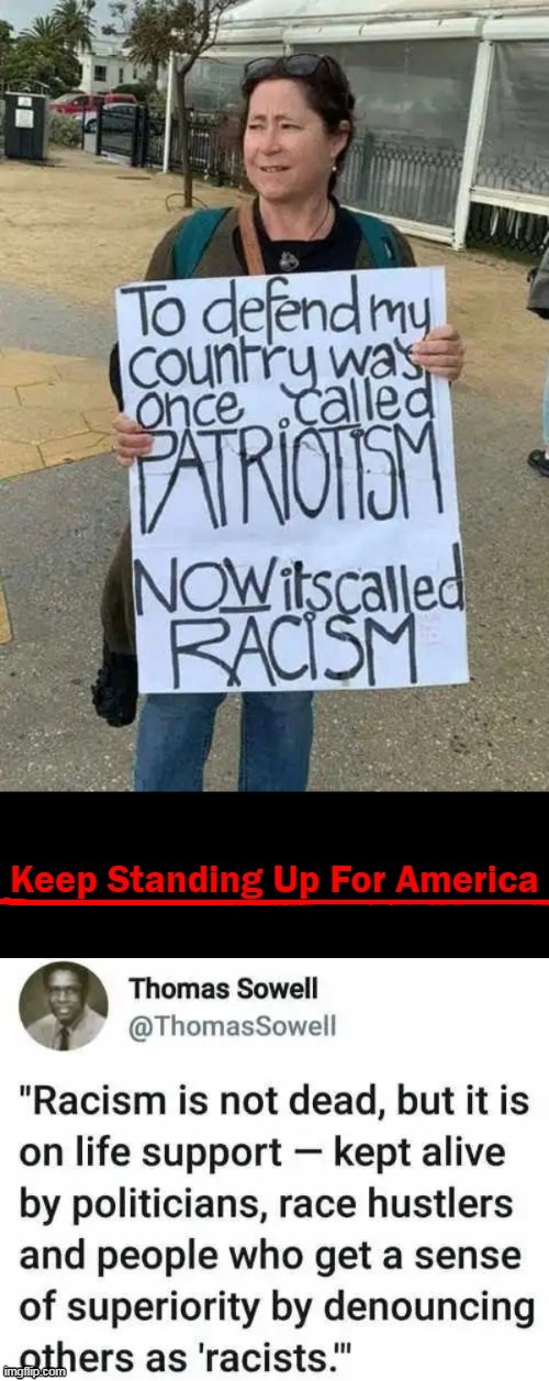 Racism Is In The Eye of The Racists | image tagged in politics,patriotism,racism,know the difference,stand up,america | made w/ Imgflip meme maker