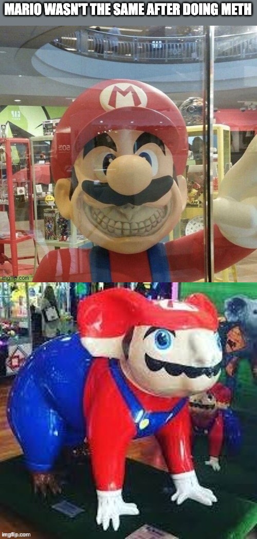 Mario what have you done | MARIO WASN'T THE SAME AFTER DOING METH | made w/ Imgflip meme maker