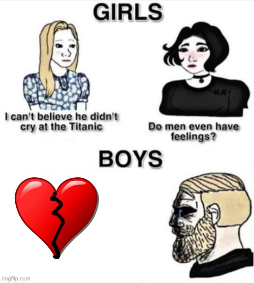 We men have feelings | image tagged in do men even have feelings | made w/ Imgflip meme maker