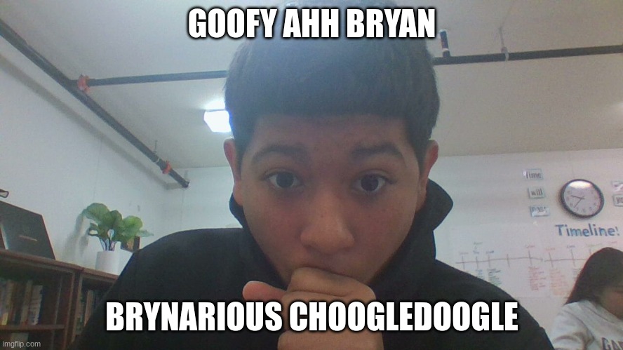 Goofy aah Bryan | GOOFY AHH BRYAN; BRYNARIOUS CHOOGLEDOOGLE | image tagged in memes | made w/ Imgflip meme maker