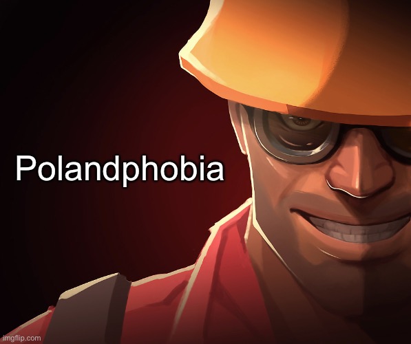 Engineer custom phobia | Polandphobia | image tagged in engineer custom phobia | made w/ Imgflip meme maker