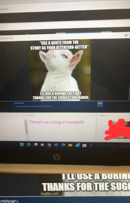 Oh my god one of the teachers for my program uses imgflip | made w/ Imgflip meme maker