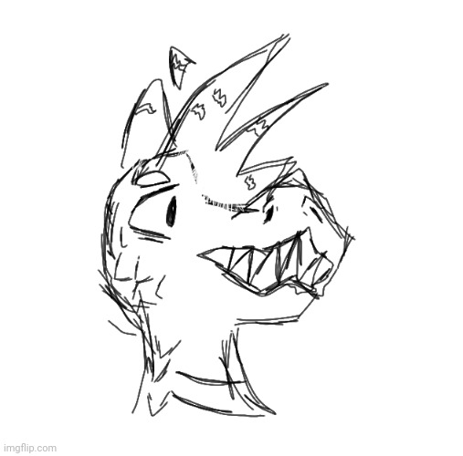 here's a non-nsfw doodle of drake the dino | made w/ Imgflip meme maker