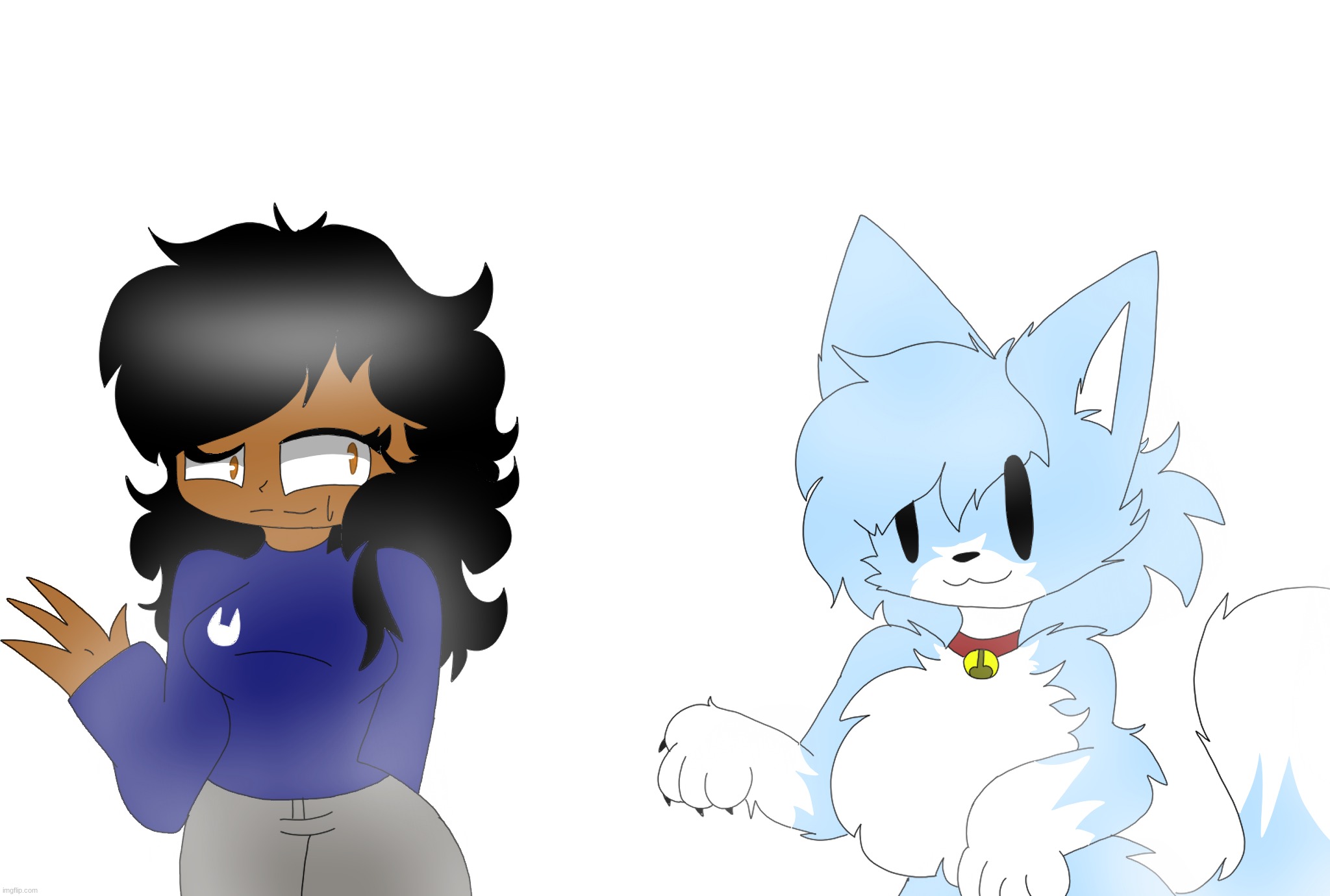 I never posted this, but my fursona and my persona | made w/ Imgflip meme maker