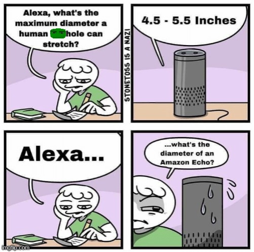 alexa, play despacito *despacito starts playing from lower intestine* | made w/ Imgflip meme maker
