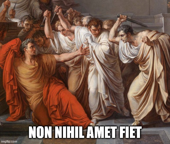 Non Nihil Amet Fiet | NON NIHIL AMET FIET | image tagged in memes,roman,latin,julius caesar | made w/ Imgflip meme maker