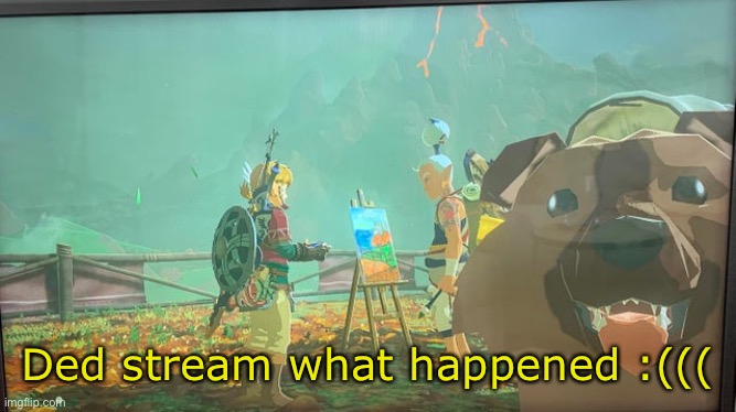 Zad, please post more T-T | Ded stream what happened :((( | image tagged in doggo | made w/ Imgflip meme maker