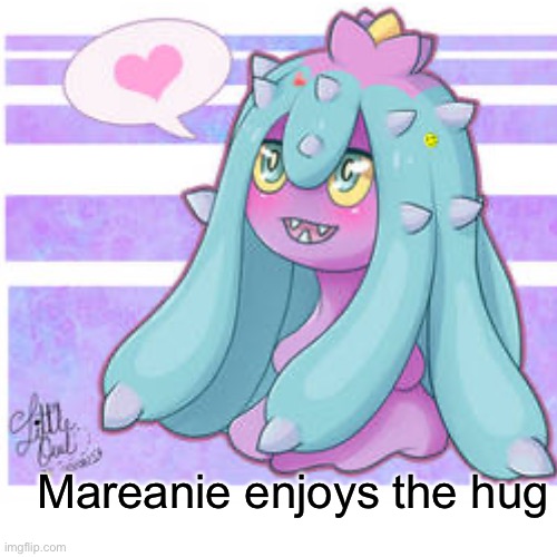 Mareanie enjoys the hug | made w/ Imgflip meme maker