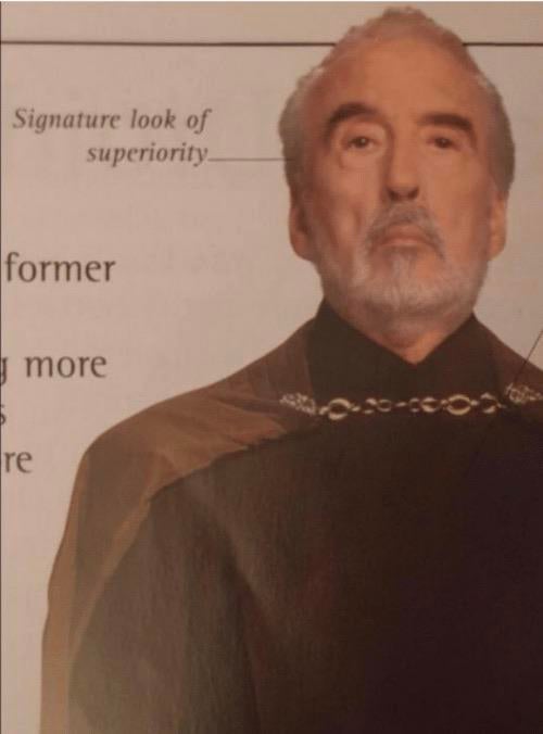High Quality Signature Look of Superiority Blank Meme Template