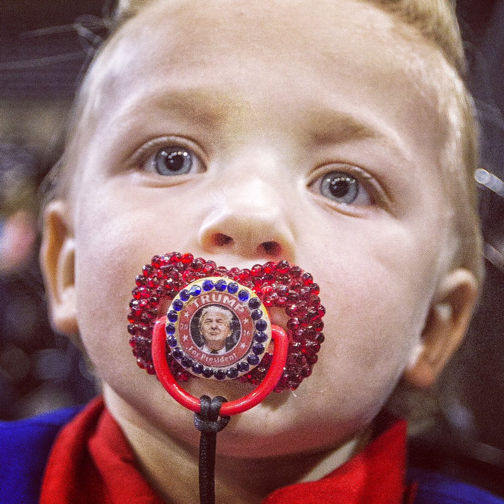 trump pacifier Blank Meme Template