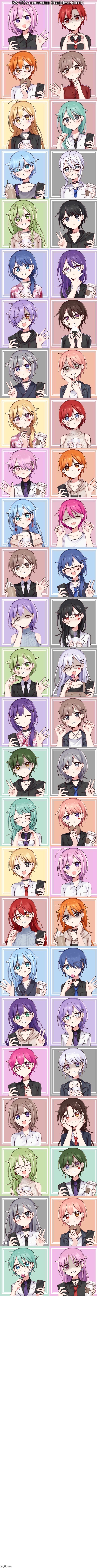 (mod note: y so smol) | I RAN OUT OF IDEAS FOR THE LOOKS SO I PUT 2 OF THEM, THE LINK IS IN COMMENTS BY THE NAMES | made w/ Imgflip meme maker