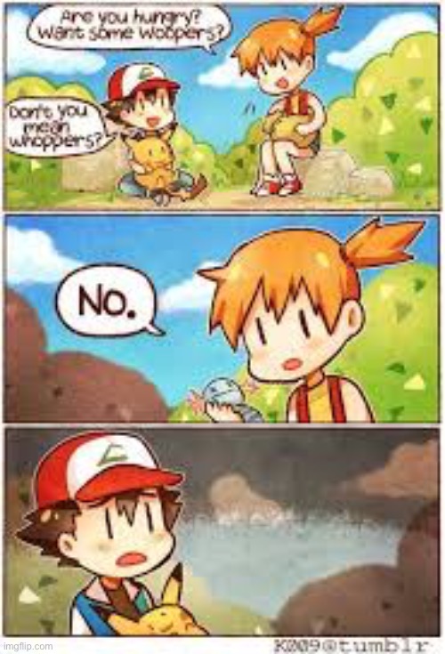 MISTY-! (Mod note : how did this get no upvotes) | image tagged in pokemon,comics,funny | made w/ Imgflip meme maker