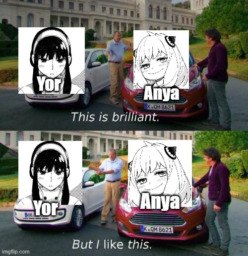 This is da wae. | Yor; Anya; Anya; Yor | image tagged in spy x family | made w/ Imgflip meme maker