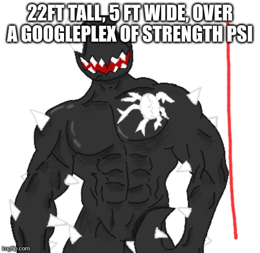 Giga Spike | 22FT TALL, 5 FT WIDE, OVER A GOOGLEPLEX OF STRENGTH PSI | image tagged in giga spike | made w/ Imgflip meme maker