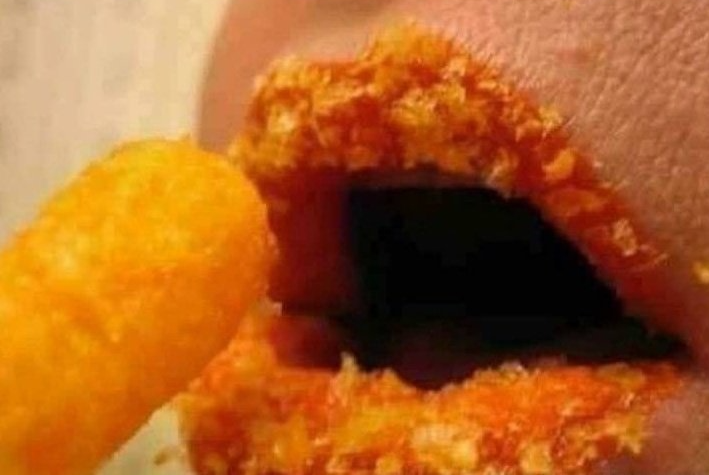 High Quality Cheeto Lips Blank Meme Template