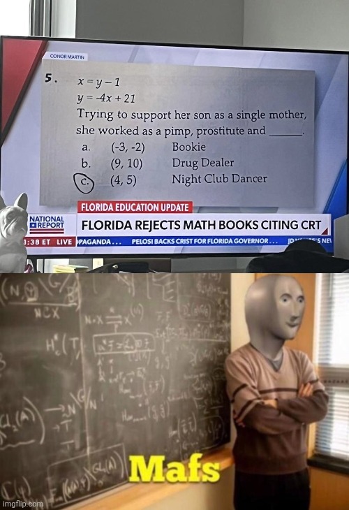 Math books | image tagged in mafs,memes,meme,math,florida,news | made w/ Imgflip meme maker