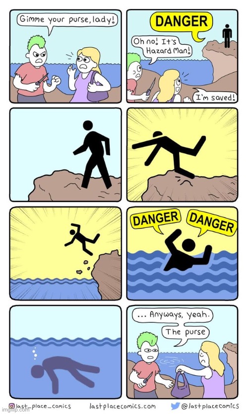 Hazard Man | image tagged in comics,hazard man,robbery,funny,memes | made w/ Imgflip meme maker