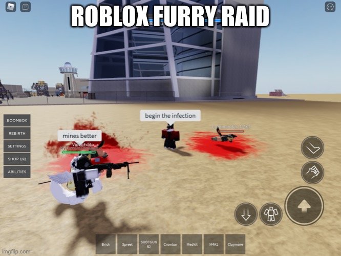 found this in runker | ROBLOX FURRY RAID | image tagged in roblox | made w/ Imgflip meme maker