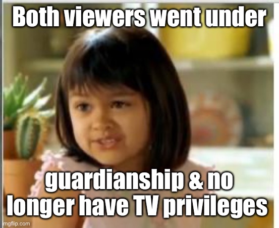 Why not both | Both viewers went under guardianship & no longer have TV privileges | image tagged in why not both | made w/ Imgflip meme maker