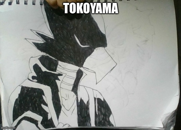 I drew tokoyama | TOKOYAMA | image tagged in tokoyama,anime | made w/ Imgflip meme maker