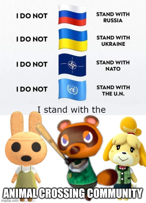 I stand with Isabelle |  ANIMAL CROSSING COMMUNITY | image tagged in i stand with the x | made w/ Imgflip meme maker