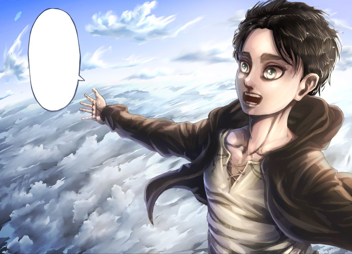 High Quality happy eren Blank Meme Template