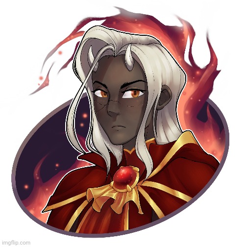 Is it the Brimstone fire or how cute calamitas is because it's hot in here | made w/ Imgflip meme maker