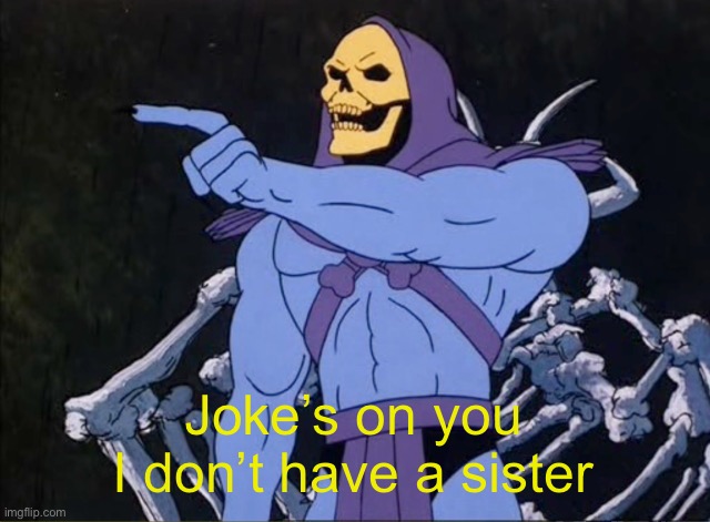 Jokes on you I’m into that shit | Joke’s on you I don’t have a sister | image tagged in jokes on you i m into that shit | made w/ Imgflip meme maker
