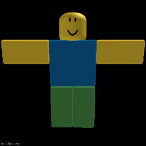 the t | image tagged in roblox noob t-posing | made w/ Imgflip meme maker