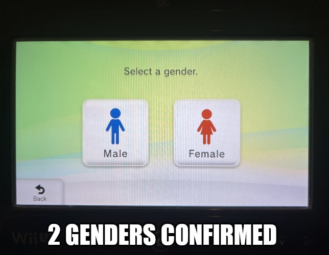 There are 2 genders confirmed | 2 GENDERS CONFIRMED | image tagged in there are 2 genders confirmed | made w/ Imgflip meme maker
