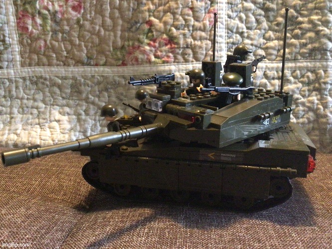 Lego Mekava tank set my Grandma got me | image tagged in lego,tank | made w/ Imgflip meme maker