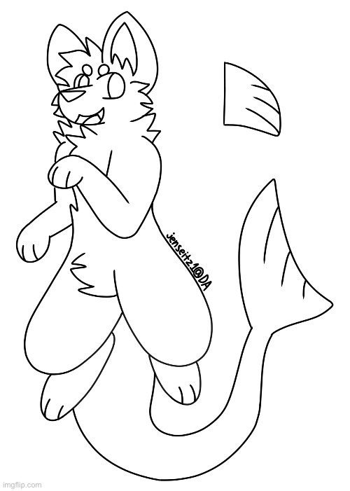 Found this shark-dog base feel free to use (base by jenseitz1@DA) | image tagged in fursona | made w/ Imgflip meme maker