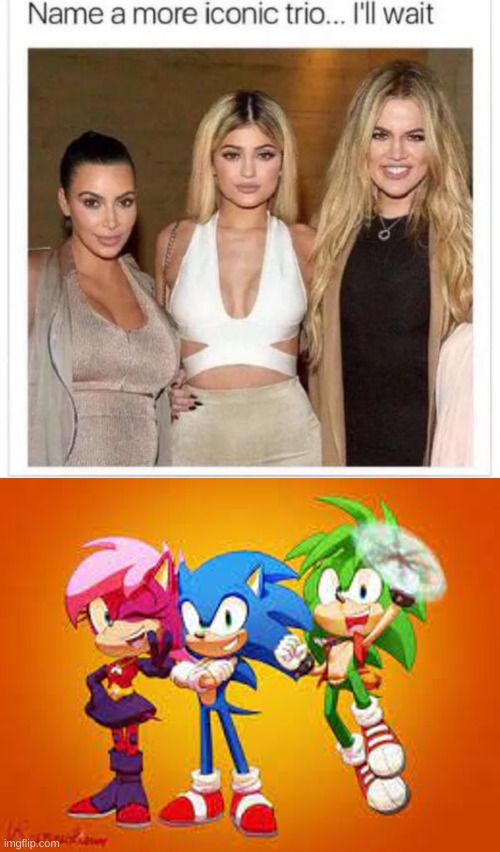 Not many people would know but, ehh, whatever | image tagged in name a more iconic trio,childhood,life,sonic the hedgehog | made w/ Imgflip meme maker