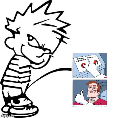 Calvin Peeing | image tagged in calvin peeing | made w/ Imgflip meme maker