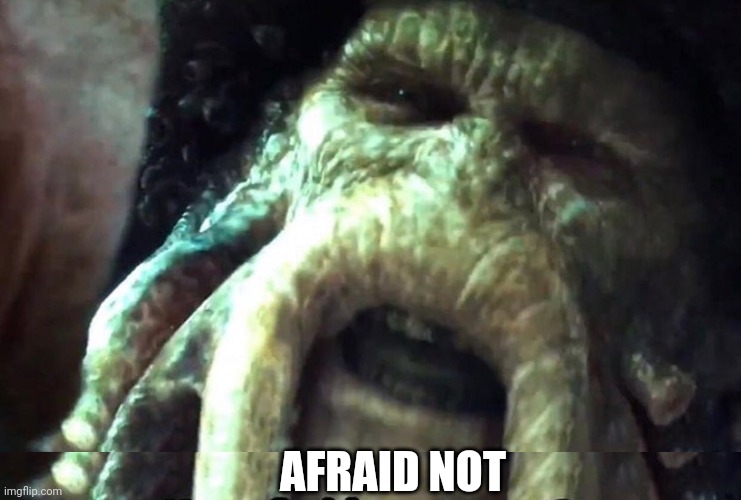 Afraid to get wet? | AFRAID NOT | image tagged in afraid to get wet | made w/ Imgflip meme maker